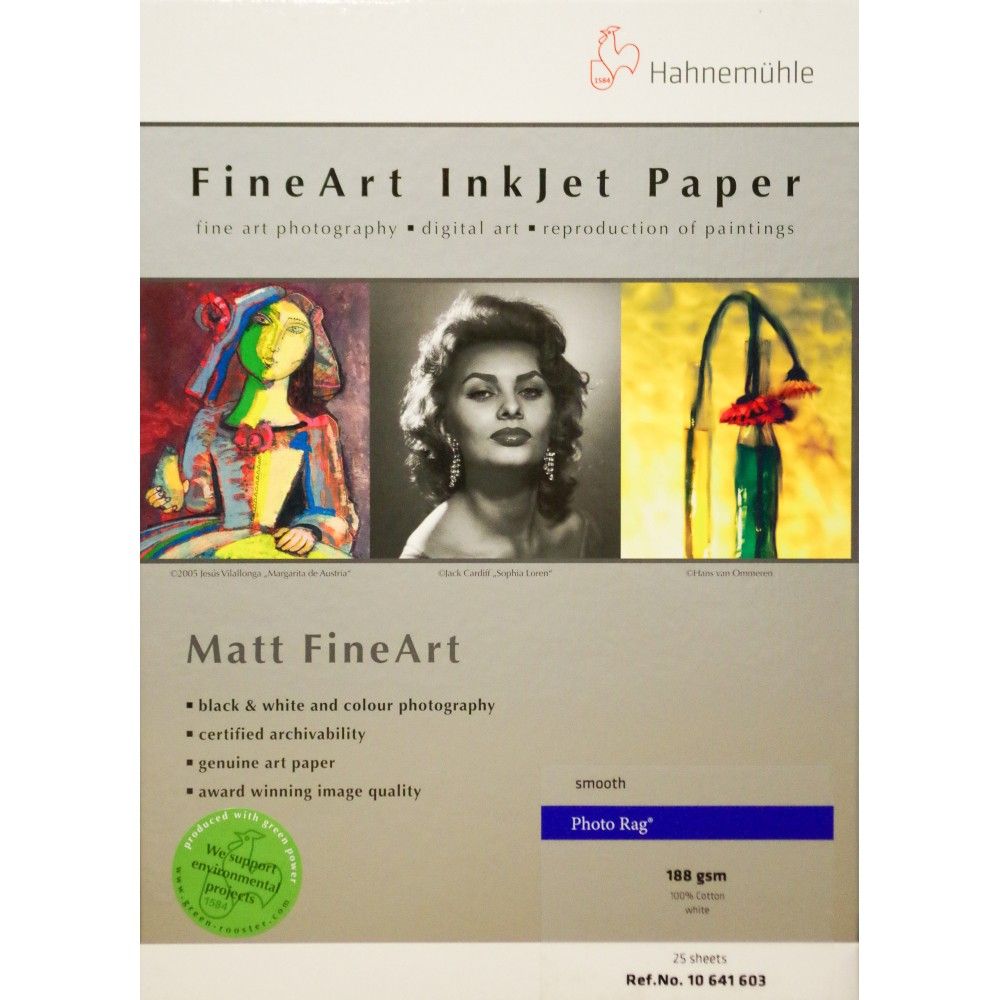Hahnemühle Photo Rag 188gsm A4 25 Blatt