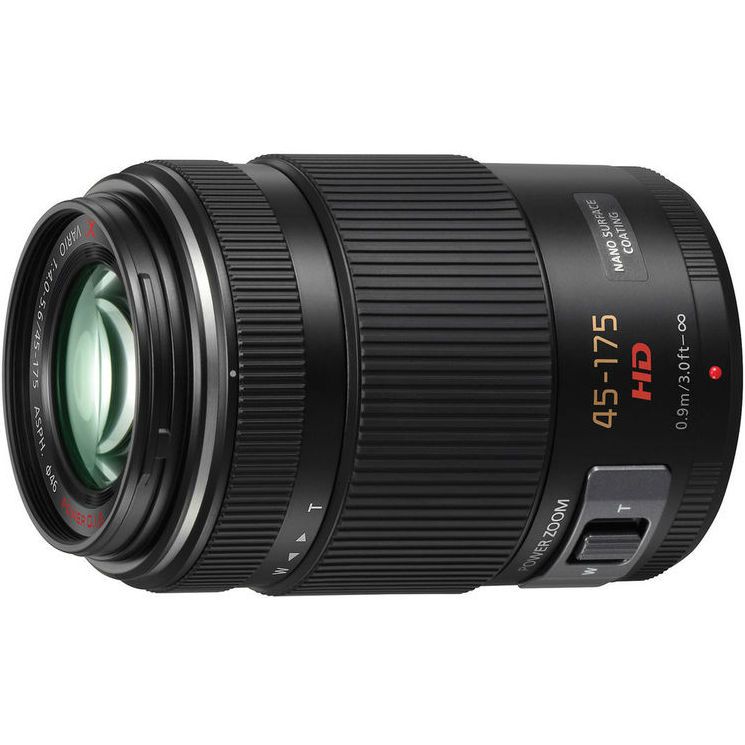 Panasonic MFT 45-175mm f/4-5.6 schwarz powerzoom Lumix G X