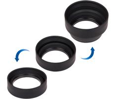 Caruba Rubber Lens Hood 3in1 52mm