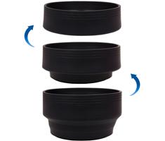 Caruba Rubber Lens Hood 3in1 52mm