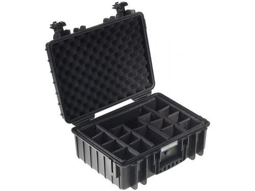B&W outdoor.case Type 6000 black + Divider System