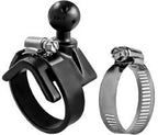 Ram RAM-B-108BU UNPKD V Base Ball und Straps 1/2 inch - 2 inch
