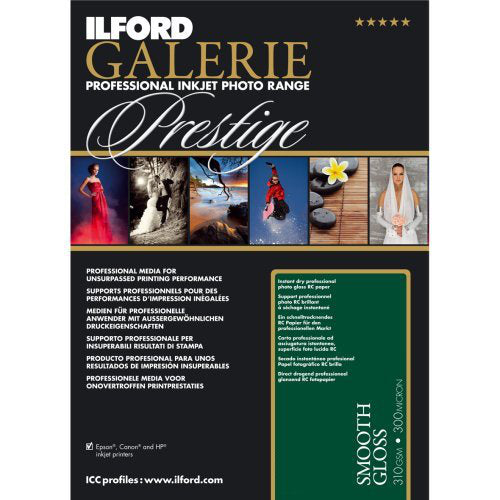 Ilford GALERIE Prestige Smooth Gloss A4 25 Blatt