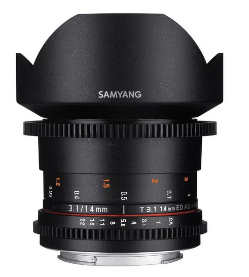 Samyang 14mm T3.1 II VDSLR Canon