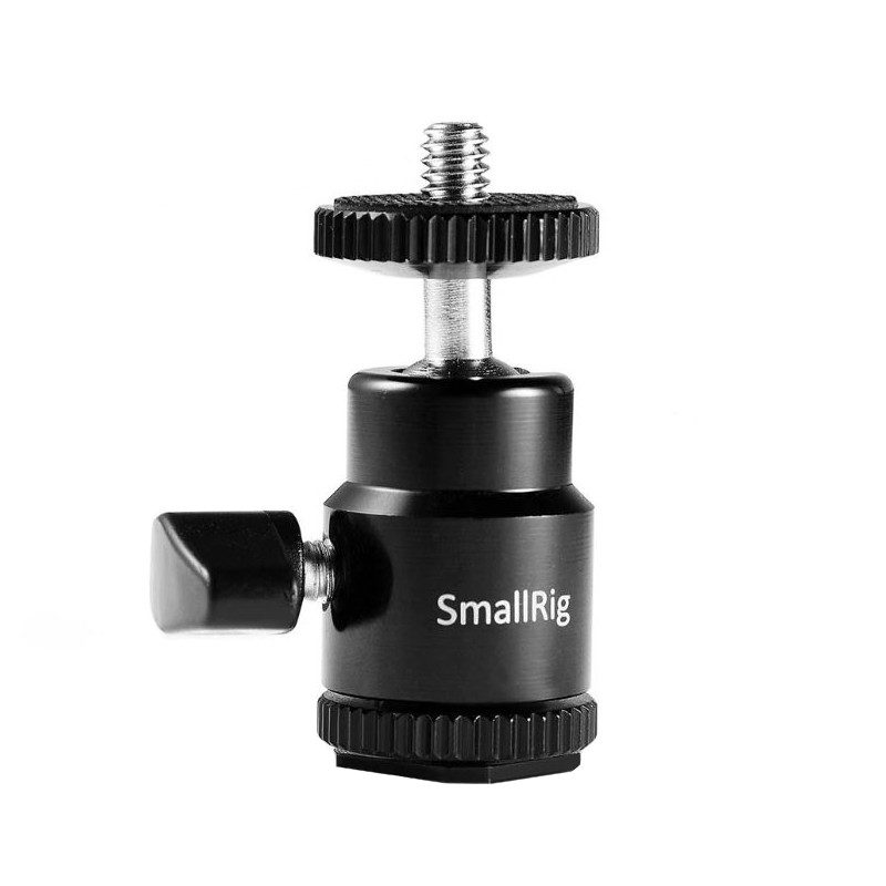 SmallRig 761 New 1/4" Camera Hot shoe mount with additional 1/4" screw