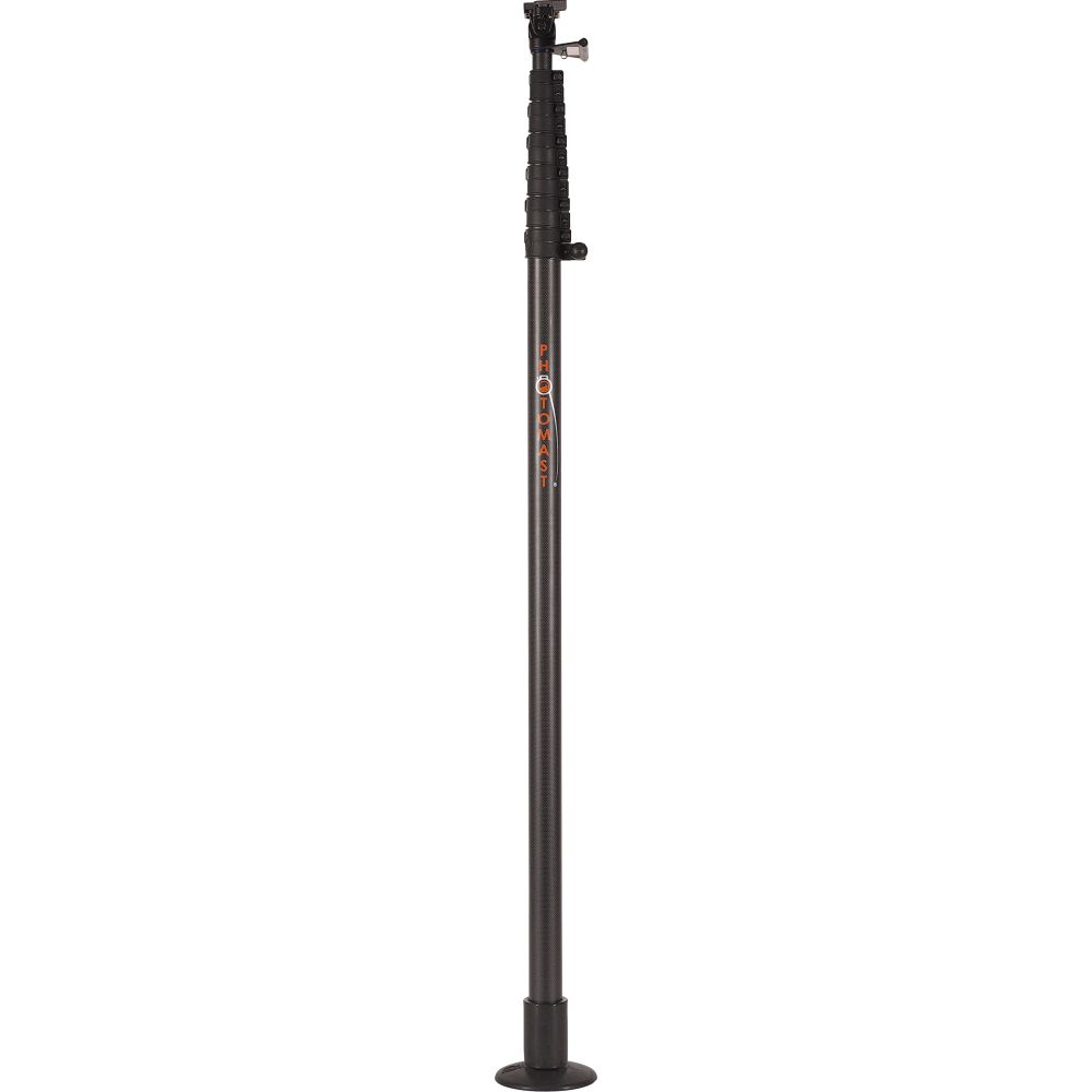Photomast MK2 8 metre incl. Smartphone Holder with Arm, Tilt Head and Bag
