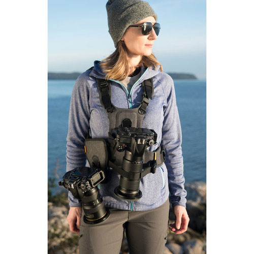 Cotton Carrier G3 Camera Harness 2 Charcoal Grey