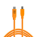 Tether Tools TetherPro USB-C to 2.0 Micro-B 5-Pin 4,6m orange