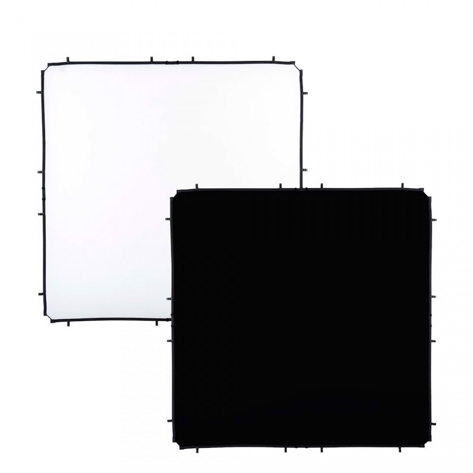 Manfrotto LL LR82221R Skylite Rapid Fabric Large 200x200cm Schwarz/Weiß
