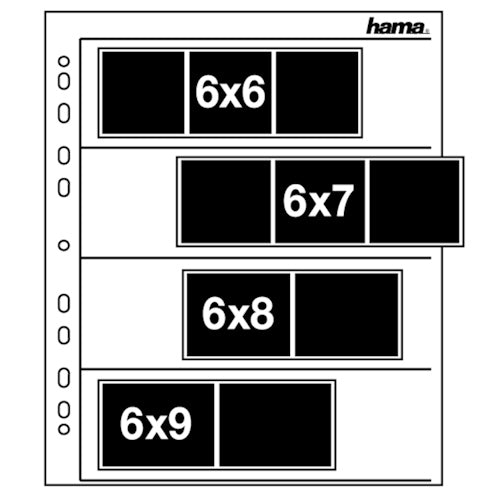 Hama Negativblätter Perg.60/70Mm 4X (100 Stück)
