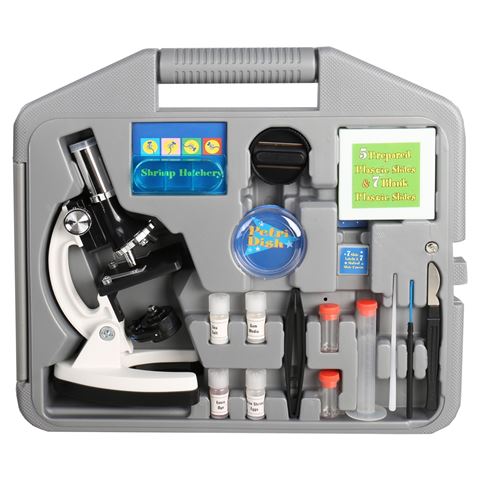 Byomic Beginners Microsope Set 100, 400 and 900x in Case