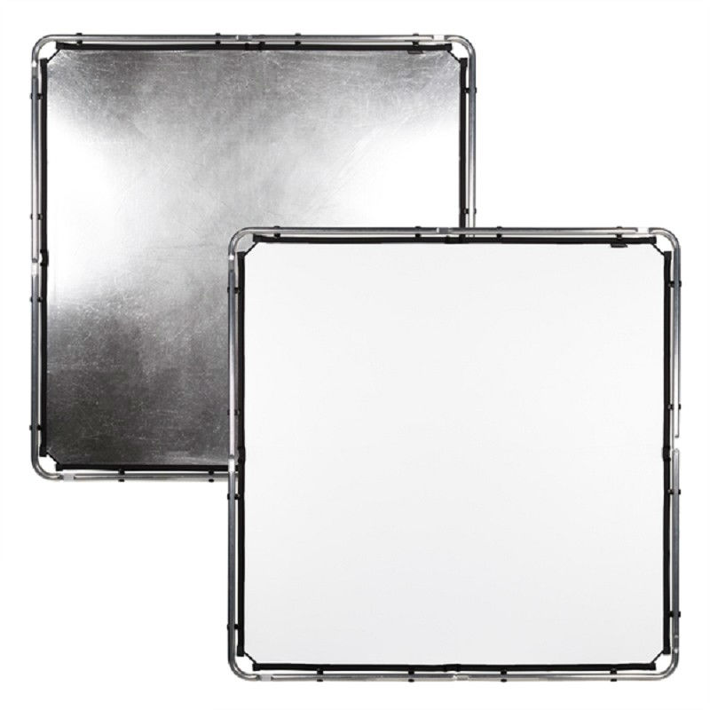 Manfrotto LL LR81531R Skylite Rapid Fabric 150x150cm Midi silber/weiß