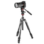 Manfrotto Befree Live Aluminium Lever-Lock Dreibeinstativ-Kit Schwarz mit 2W Kopf