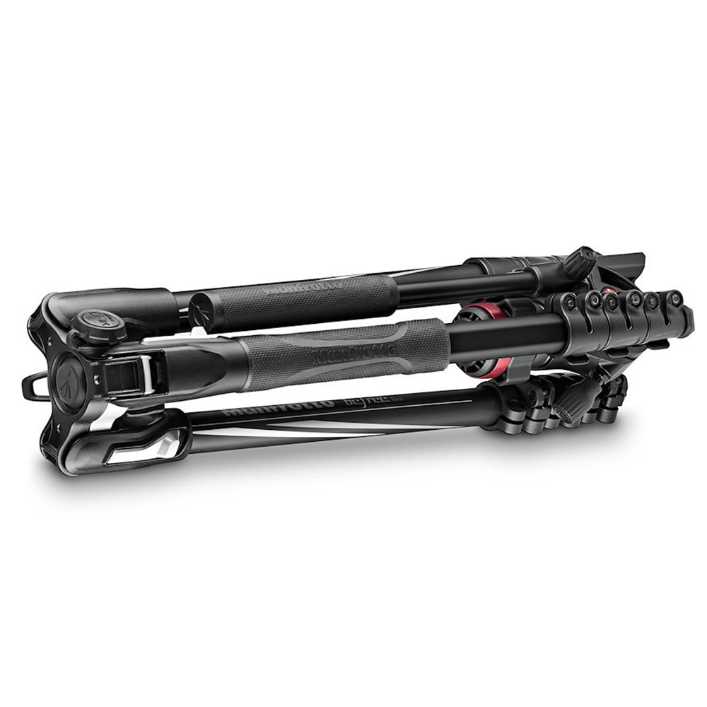 Manfrotto Befree Live Aluminium Lever-Lock Dreibeinstativ-Kit Schwarz mit 2W Kopf