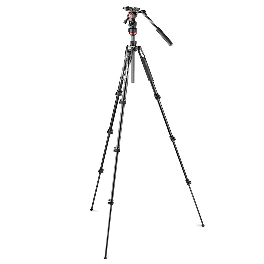 Manfrotto Befree Live Aluminium Lever-Lock Dreibeinstativ-Kit Schwarz mit 2W Kopf