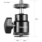 SmallRig 1/4 "Kamera Blitzschuhhalterung mit zusätzlicher 1/4" Schraube (2er Pack) 2059