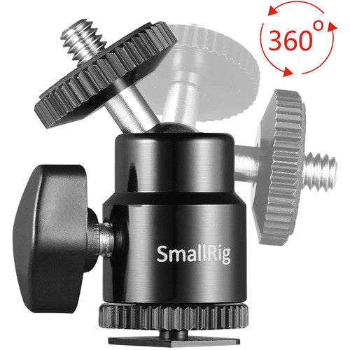 SmallRig 1/4 "Kamera Blitzschuhhalterung mit zusätzlicher 1/4" Schraube (2er Pack) 2059