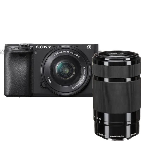 Sony A6400 Gehäuse Schwarz + 16-50mm + 55-210mm