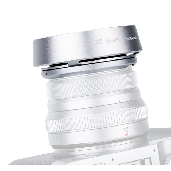 JJC LH JXF35C Fuji Lens hood Silver