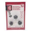 Caruba 1/4" Stativ Spike Rubber / 22mm (3 Stück)