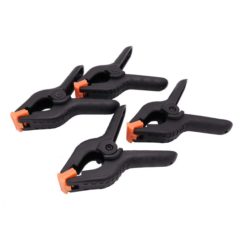 Caruba Hintergrund Clip Schwarz / Orange Klein (4 Stück)