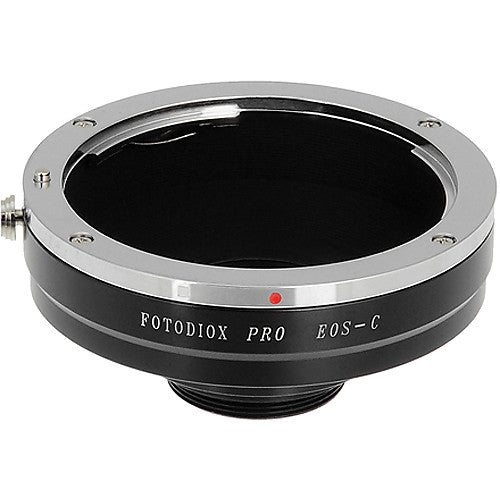 Fotodiox Pro Lens Mount adapter Canon EOS (EF / EF-S) D/SLR Lens to C-Mount (1" Screw Mount) Cine & CCTV (EOS-C-Pro)