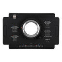 Fotodiox Pro Lens Mount adapter - Nikon Nikkor F Mount D/SLR to Large Format 4x5 View Cameras with a Graflok Rear Standard (with Shift / Stitch Adapter) (NikF-4x5-Pro)