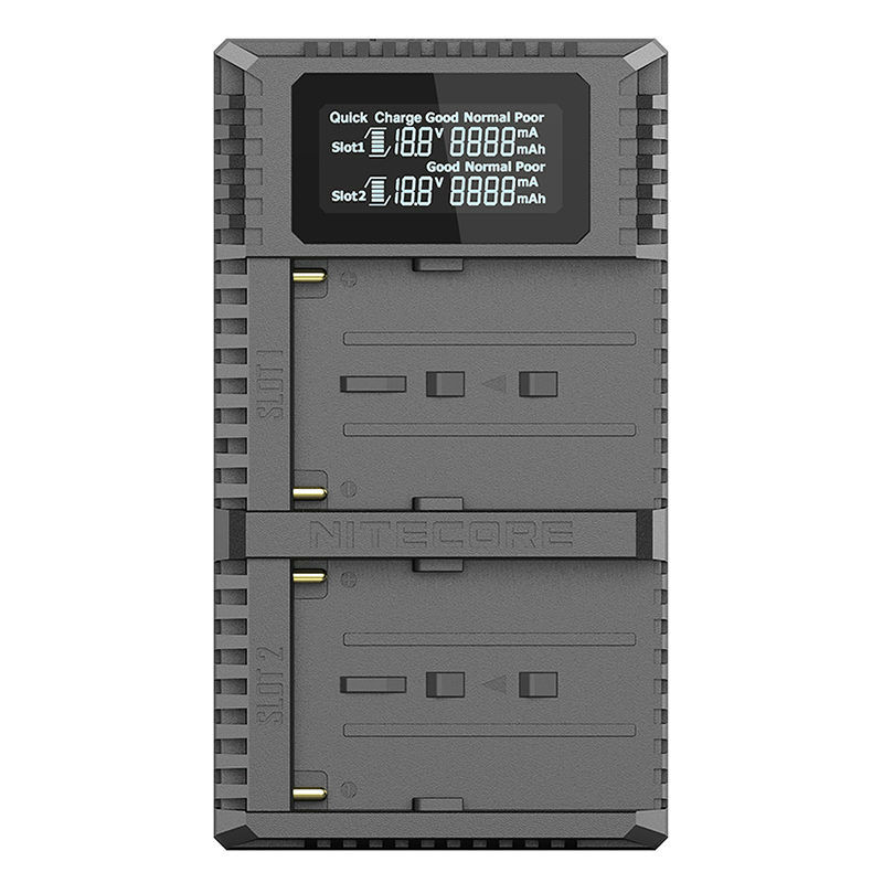 Nitecore USN3 Pro Doppelladegerät für Sony NP F-Serie