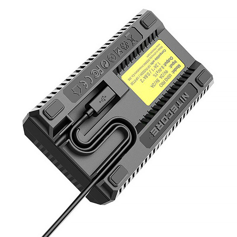 Nitecore USN3 Pro Doppelladegerät für Sony NP F-Serie