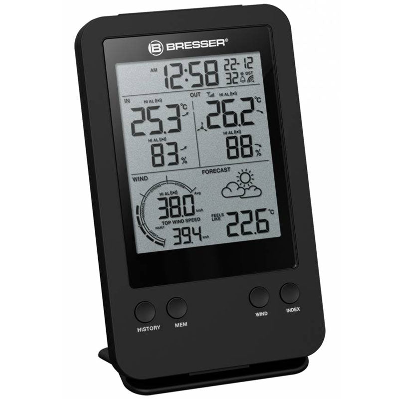 Bresser 3-in-1 Windmesser inkl. Temperatur- und Feuchtigkeitsmesser