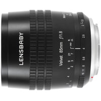 Lensbaby Velvet 85 black Canon RF