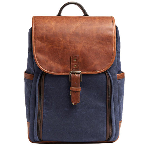 ONA Monterey backpack navy antique Cognac