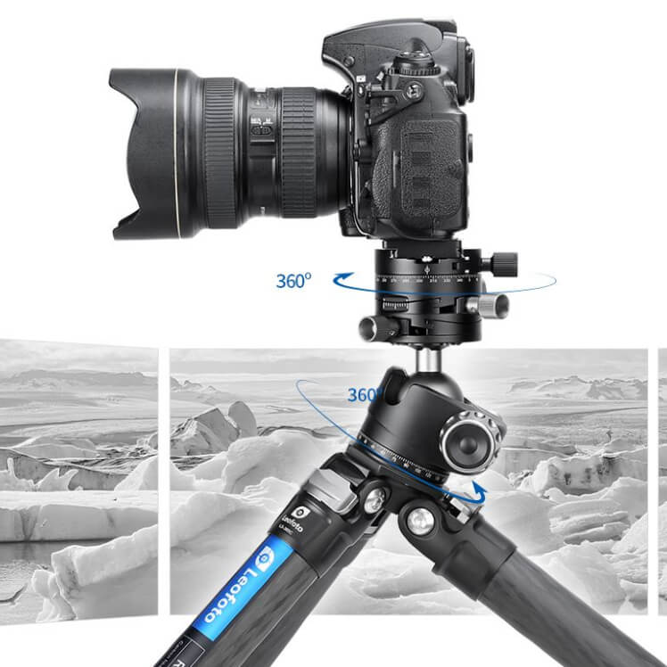 Leofoto LH-40GR Ball Head Geared Panning Clamp