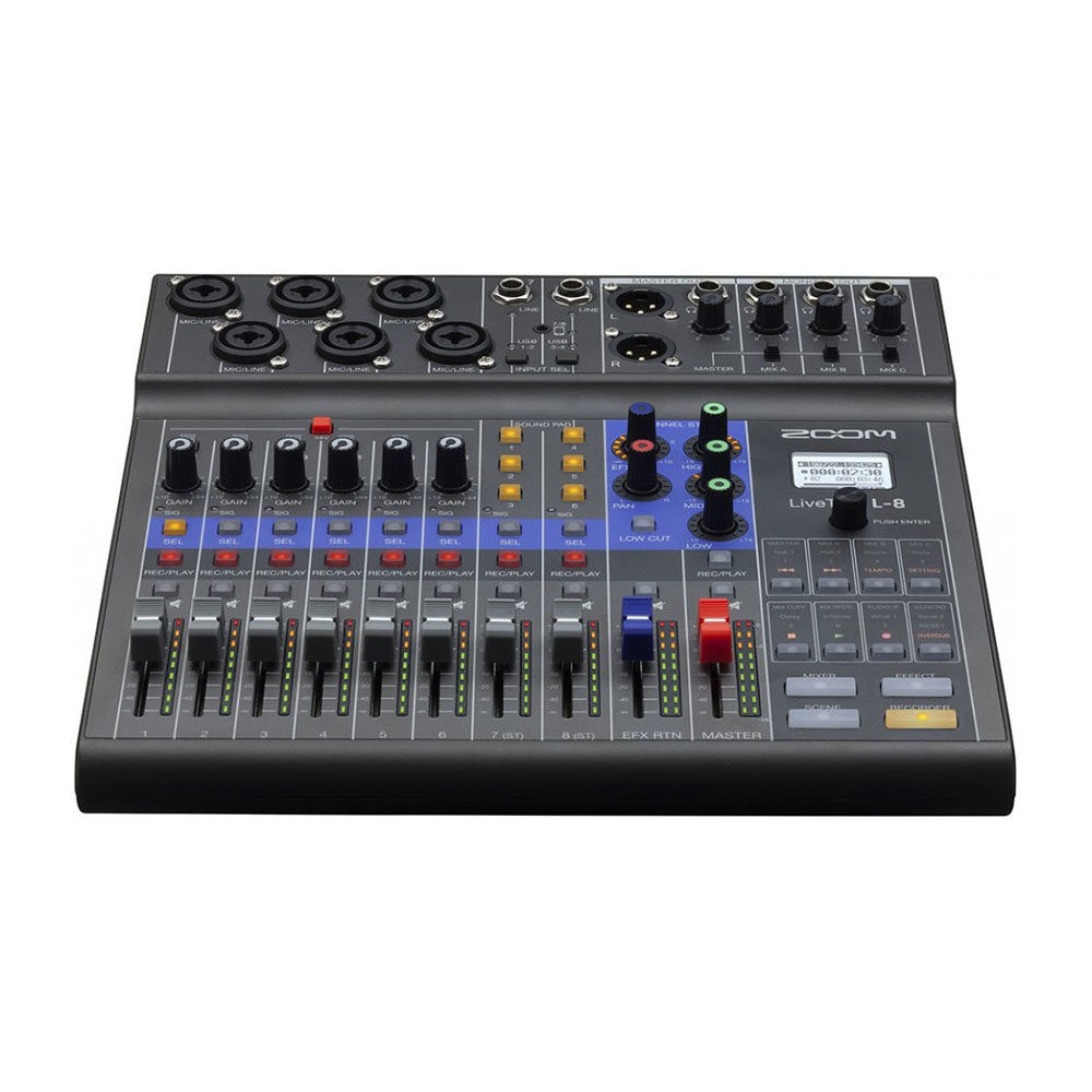 Zoom LiveTrak L-8 Digital Mixer für Podcasts