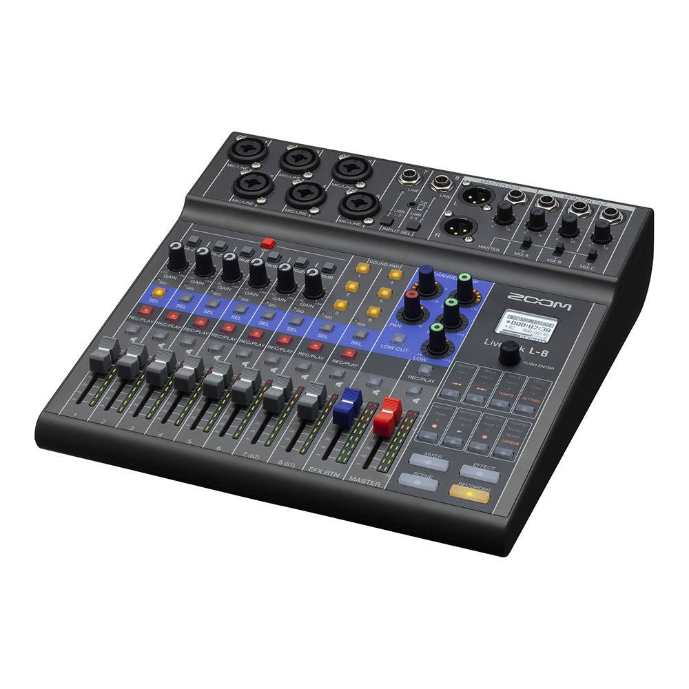Zoom LiveTrak L-8 Digital Mixer für Podcasts