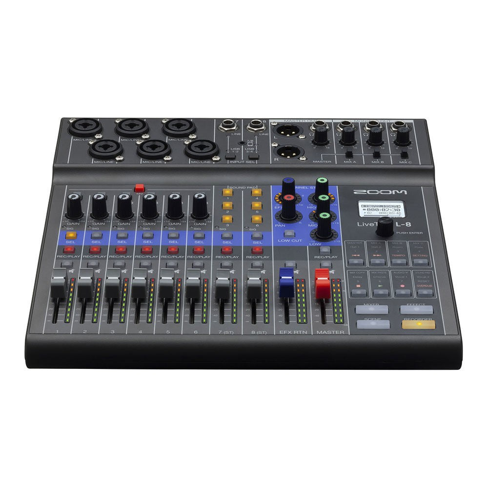 Zoom LiveTrak L-8 Digital Mixer für Podcasts