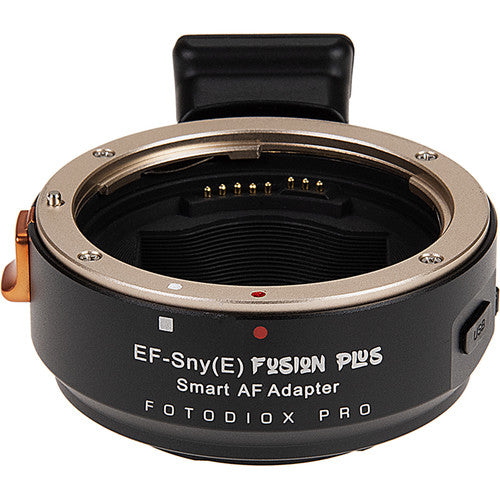 Fotodiox Pro Fusion Plus Lens Adapter, Upgraded Smart AF Adapter - Compatible with Canon EOS EF D/SLR Lenses to Sony Alpha E-Mount Mirrorless Cameras with Full Automated Functions (USB Upgradable Firmware)
