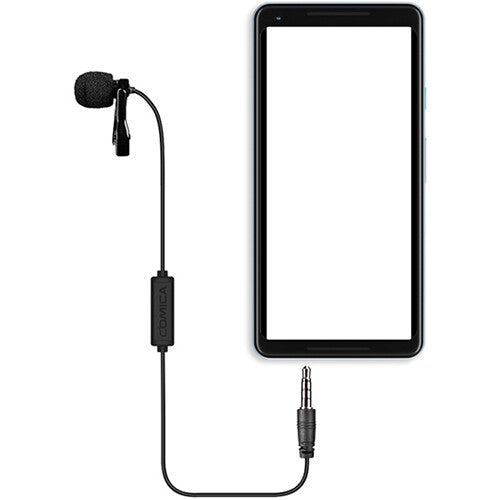 Comica Lavalier Mikrofon für TRRS Smartphones (Kabel 2,5 Meter)