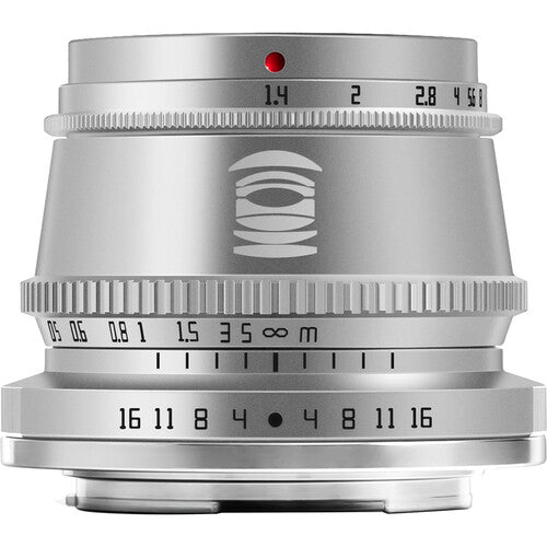 TTArtisan 35mm ƒ/1.4 Fuji-FX-Mount Silber