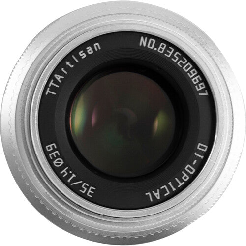 TTArtisan 35mm ƒ/1.4 Fuji-FX-Mount Silber