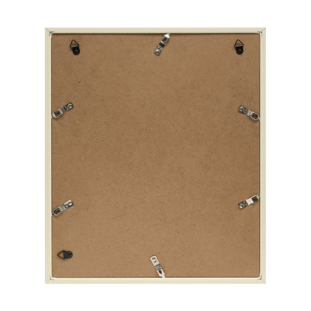 Deknudt Multi photo frame in wood colour with white piping and passe-board for 5 photos 10x15 S46WG4