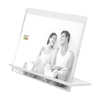 Deknudt Transparenter Fotorahmen 5,4mm dick mit weißem Ständer 13x18 S58SD1