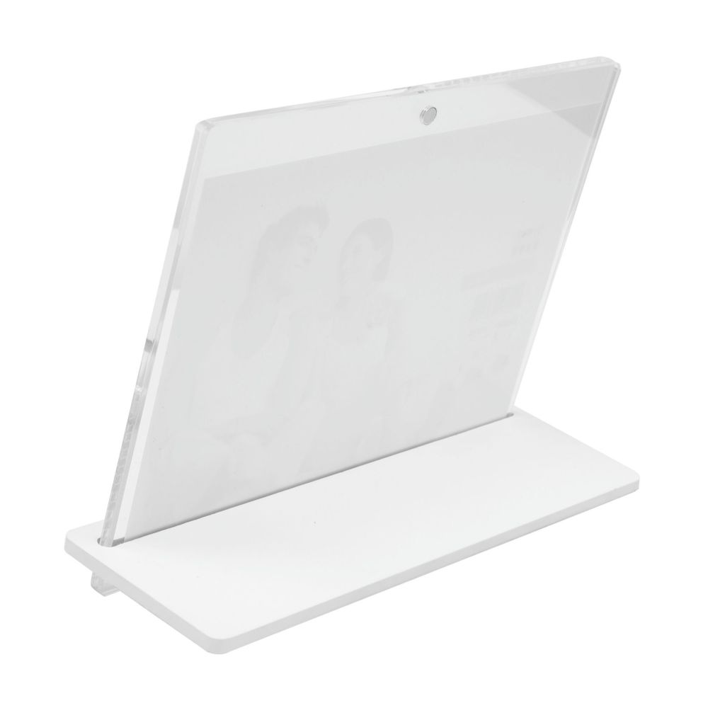 Deknudt Transparenter Fotorahmen 5,4mm dick mit weißem Ständer 13x18 S58SD1