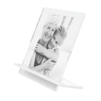 Deknudt Transparenter Fotorahmen 5,4mm dick mit weißem Ständer 13x18 S58SD1