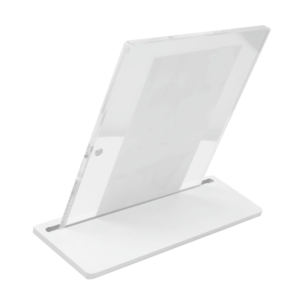 Deknudt Transparenter Fotorahmen 5,4mm dick mit weißem Ständer 13x18 S58SD1