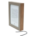 Deknudt Wooden photo frame in beige with wood-coloured side 15x20 S46PH3
