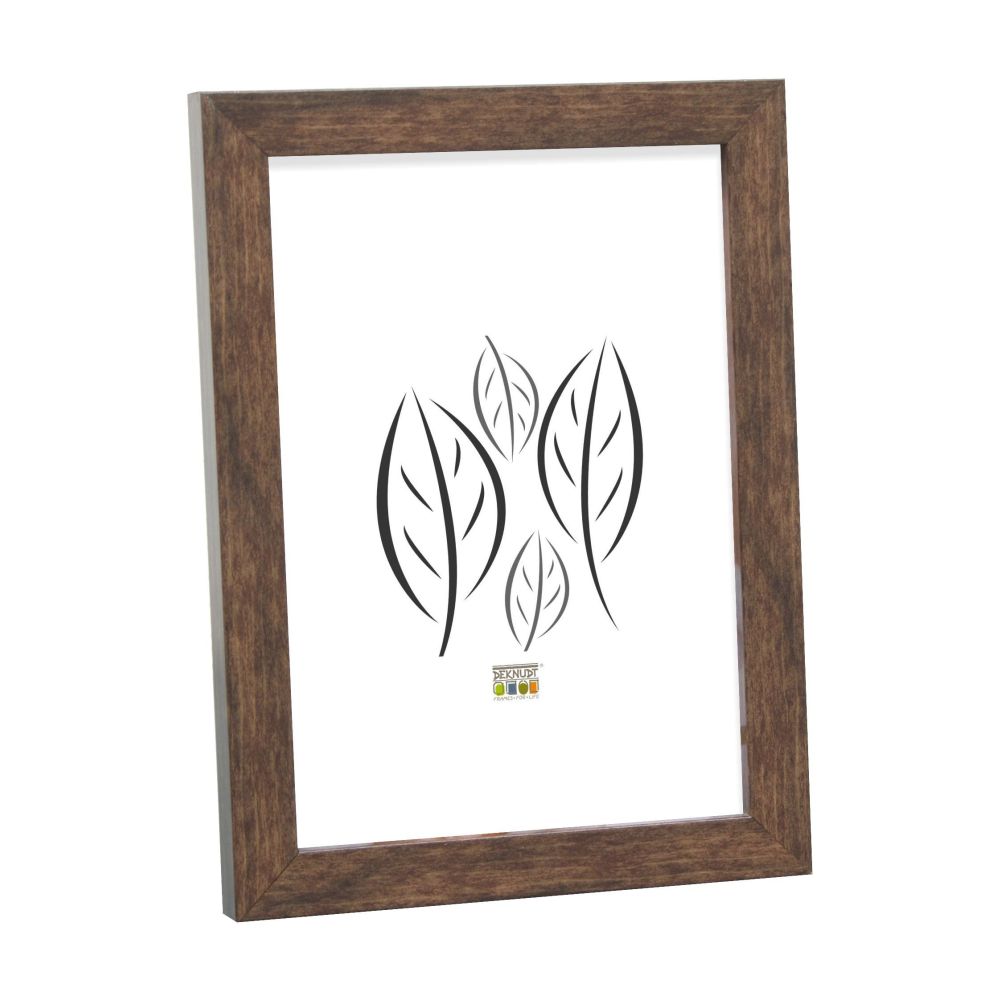 Deknudt Narrow frame in brown wood color 20x20 S43AH3