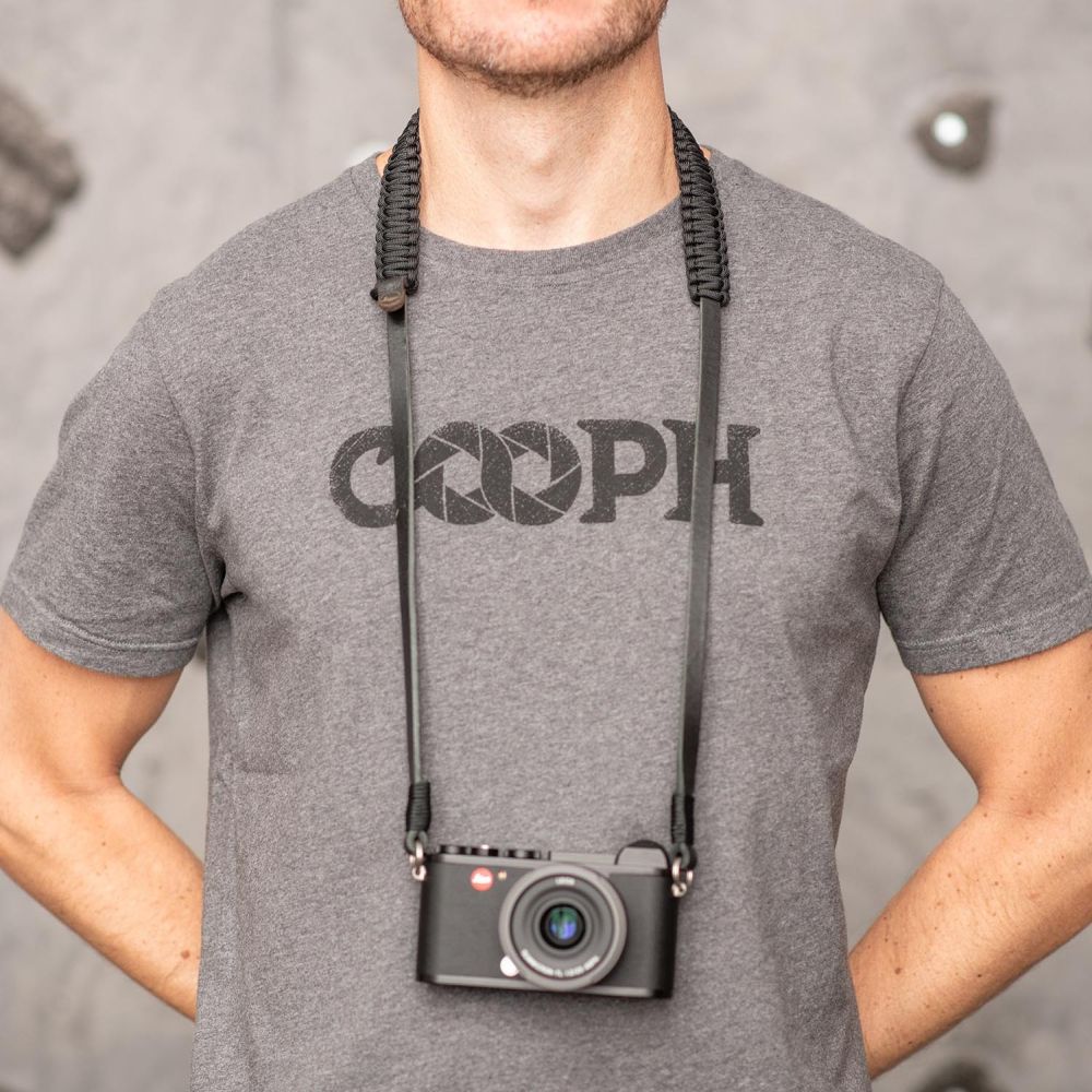 Leica 18894 Paracord-Gurt von COOPH schwarz/schwarz 126cm