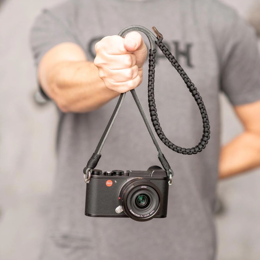 Leica 18894 Paracord-Gurt von COOPH schwarz/schwarz 126cm
