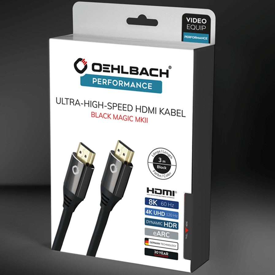Black Magic Ultra High Speed 4K/8K HDMI Cable 120Hz - 1.5M Black